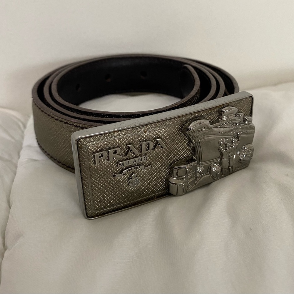 Prada Belt with Yacht Detail Buckle